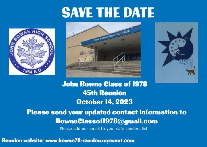 Bowne Class of 1978 - 45th Reunion